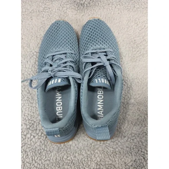 Nobull Project Knit Runner Diamond Mesh Blue Gum Running Shoes Women 8.5 Men 7 - Picture 8 of 14
